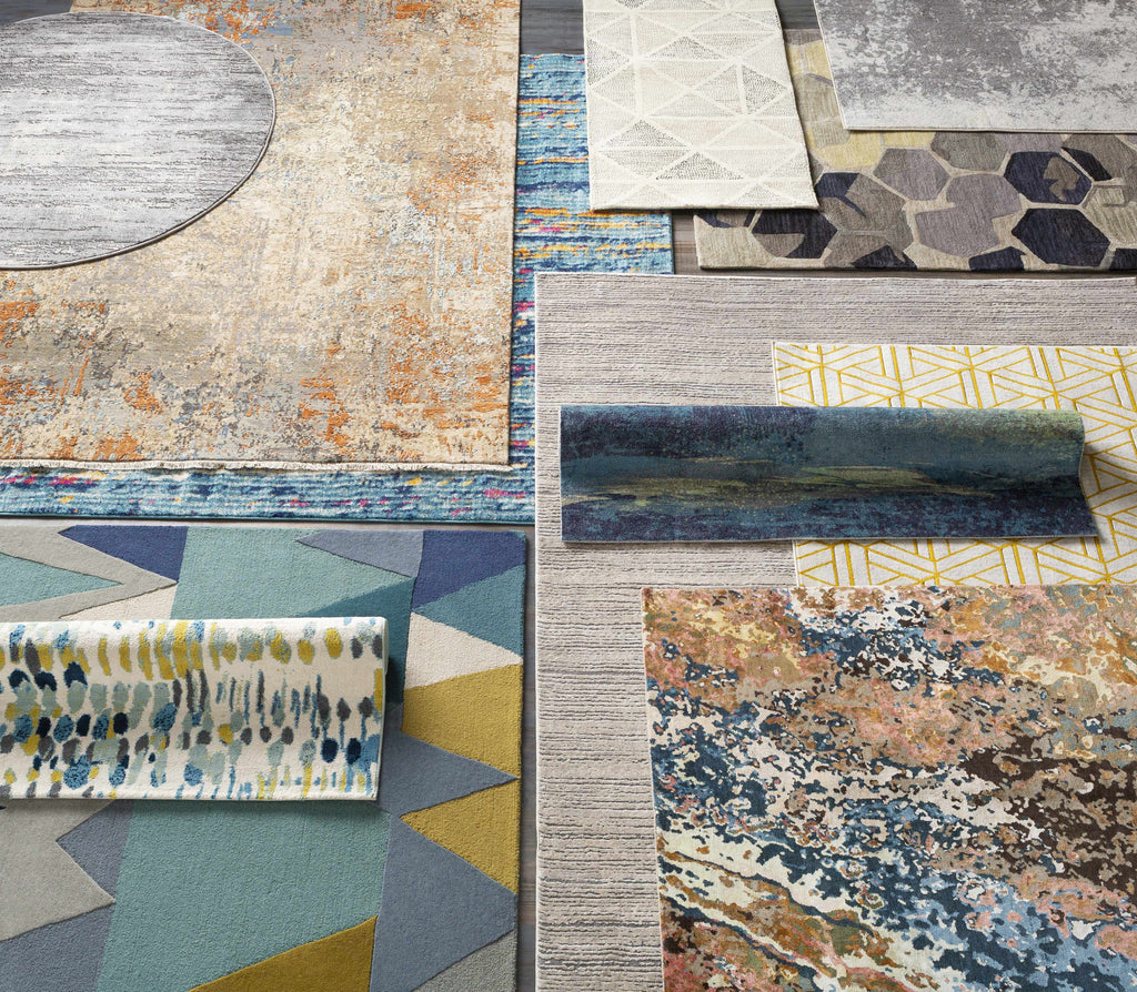 Hauteloom Deatsville DEA Navy Hand Tufted Wool Rug