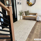 Hauteloom Senneterre SENN Cream Woven/Flatwoven Jute Rug
