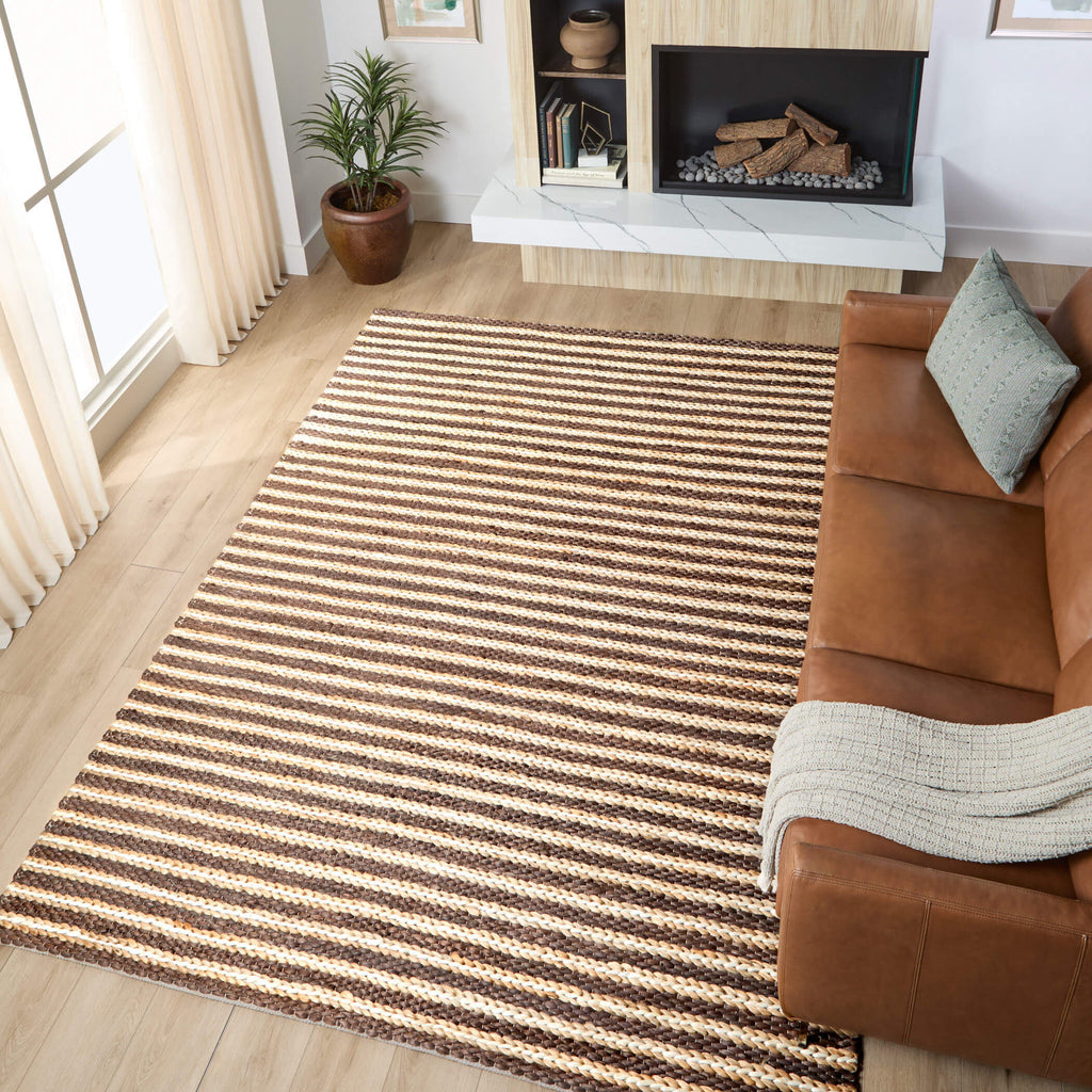 lavin sanika n1012 brown rug