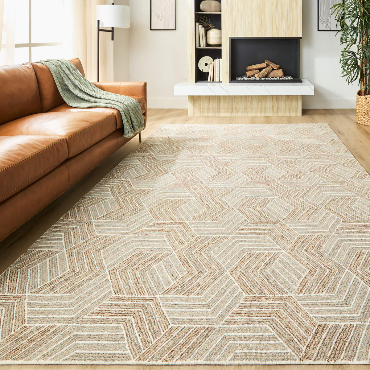 lavin sachin n2005 brown rug