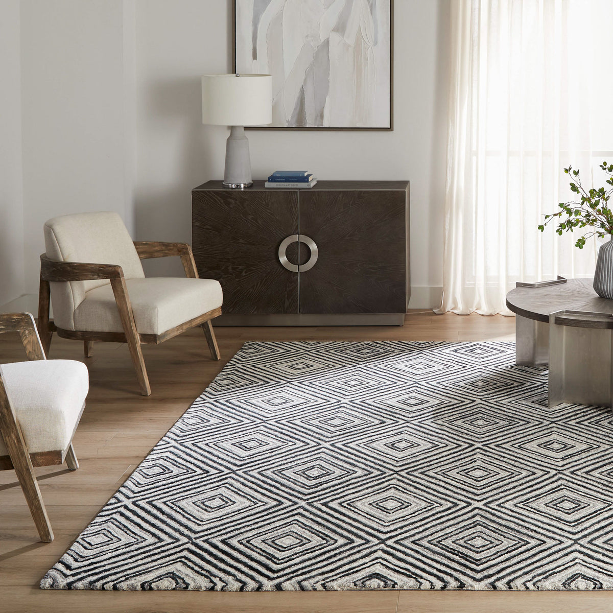 lavin vani n5023 black rug