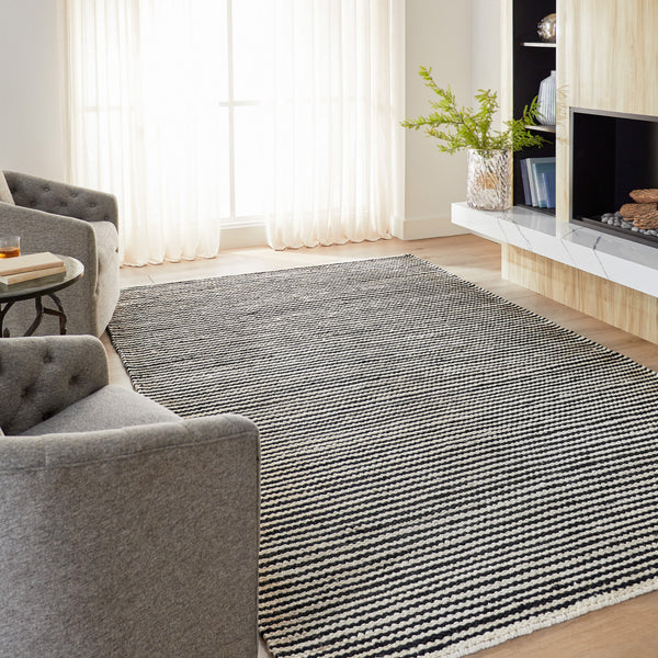 lavin ganges n5028 black rug