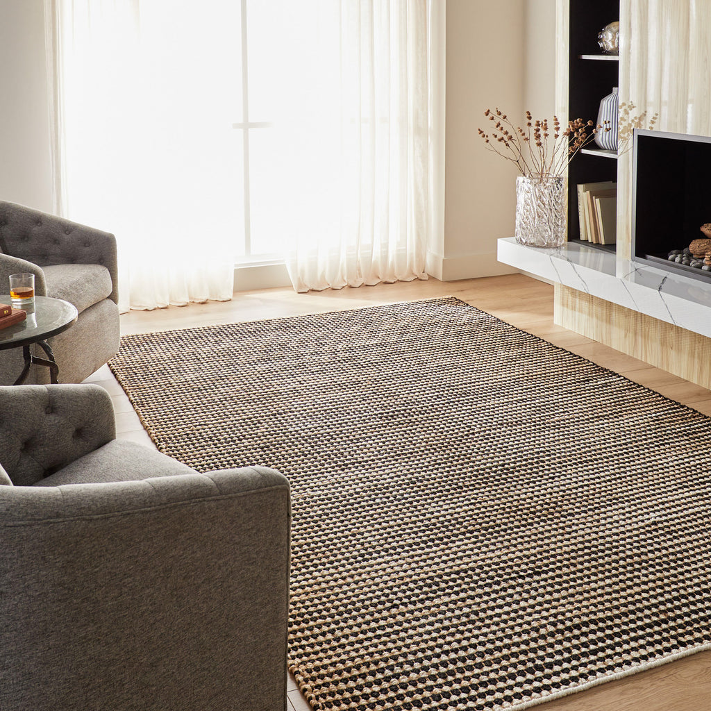 lavin ganges n5031 black rug