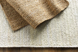 Hauteloom Pangnirtung PANGN Cream Woven/Flatwoven Jute Rug