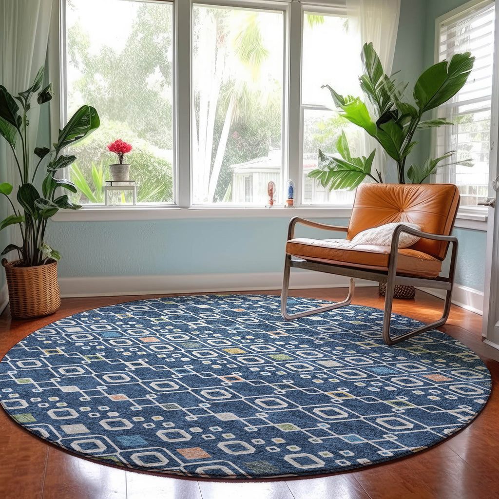 dalyn neo no12 navy rug