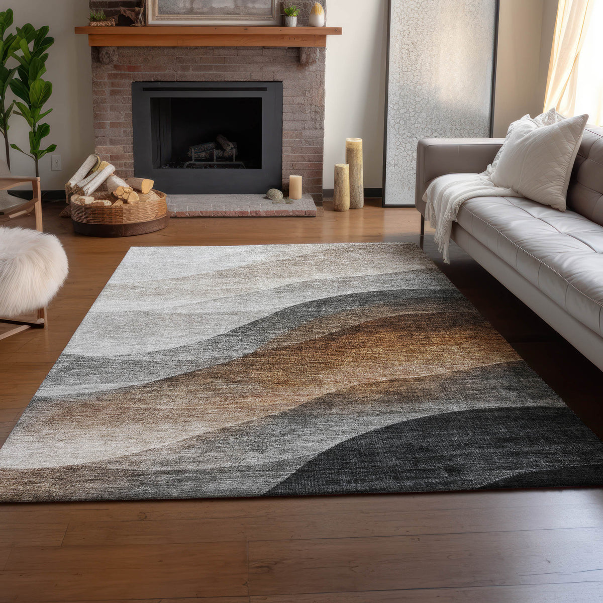 dalyn neo no1 khaki rug