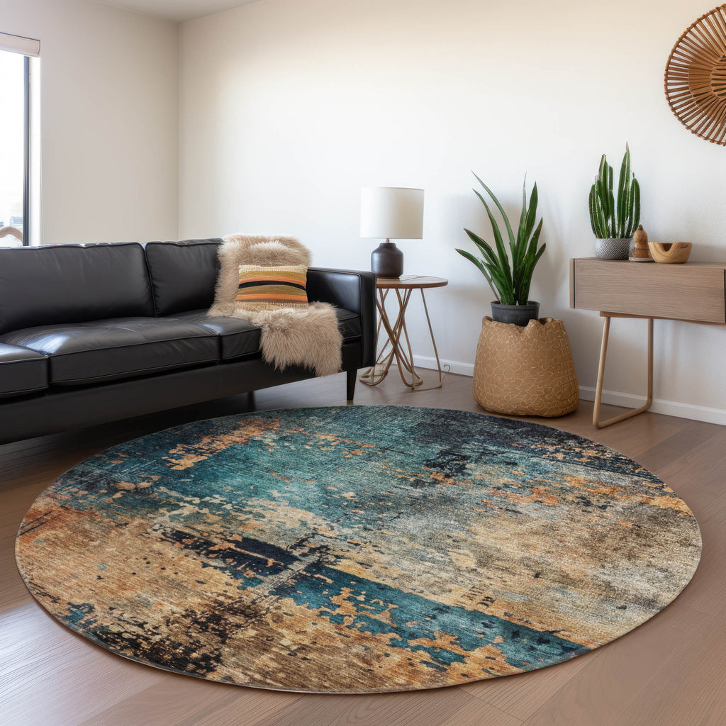 dalyn nouveau nv14 teal rug