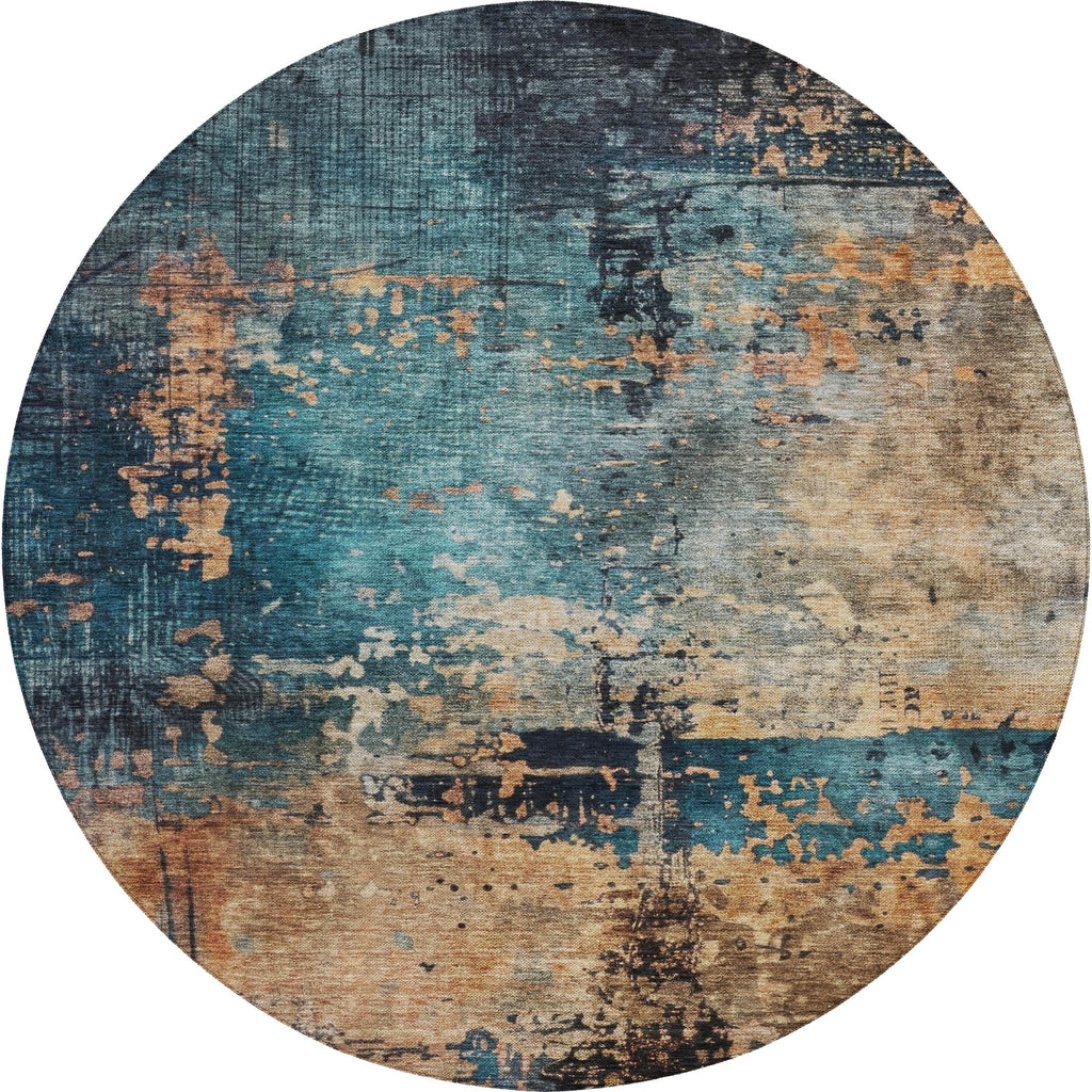 dalyn nouveau nv14 teal rug