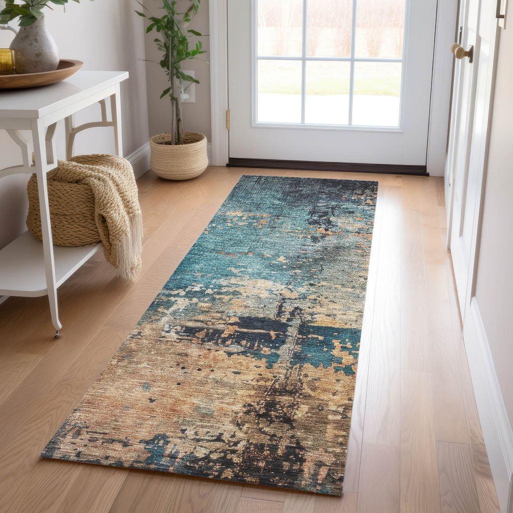 dalyn nouveau nv14 teal rug