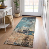 dalyn nouveau nv14 teal rug