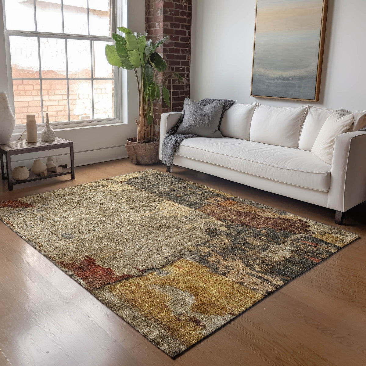 dalyn nouveau nv9 khaki rug