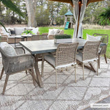 Hauteloom Nyla HSSONYLA8A2 Tan Machine Made Polypropylene Rug