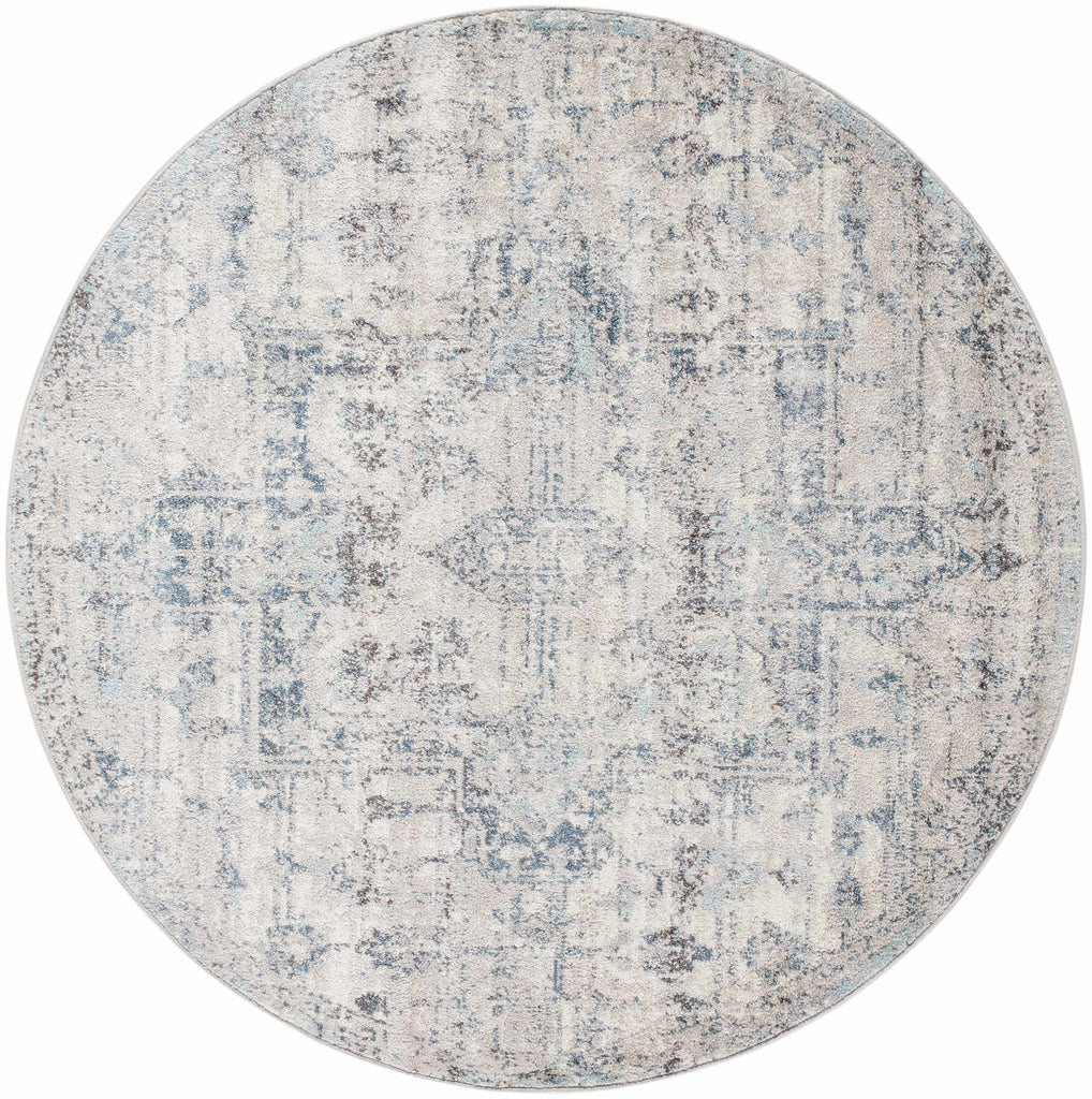 Hauteloom Orrick ORRI Light Gray Machine Made Polypropylene Rug