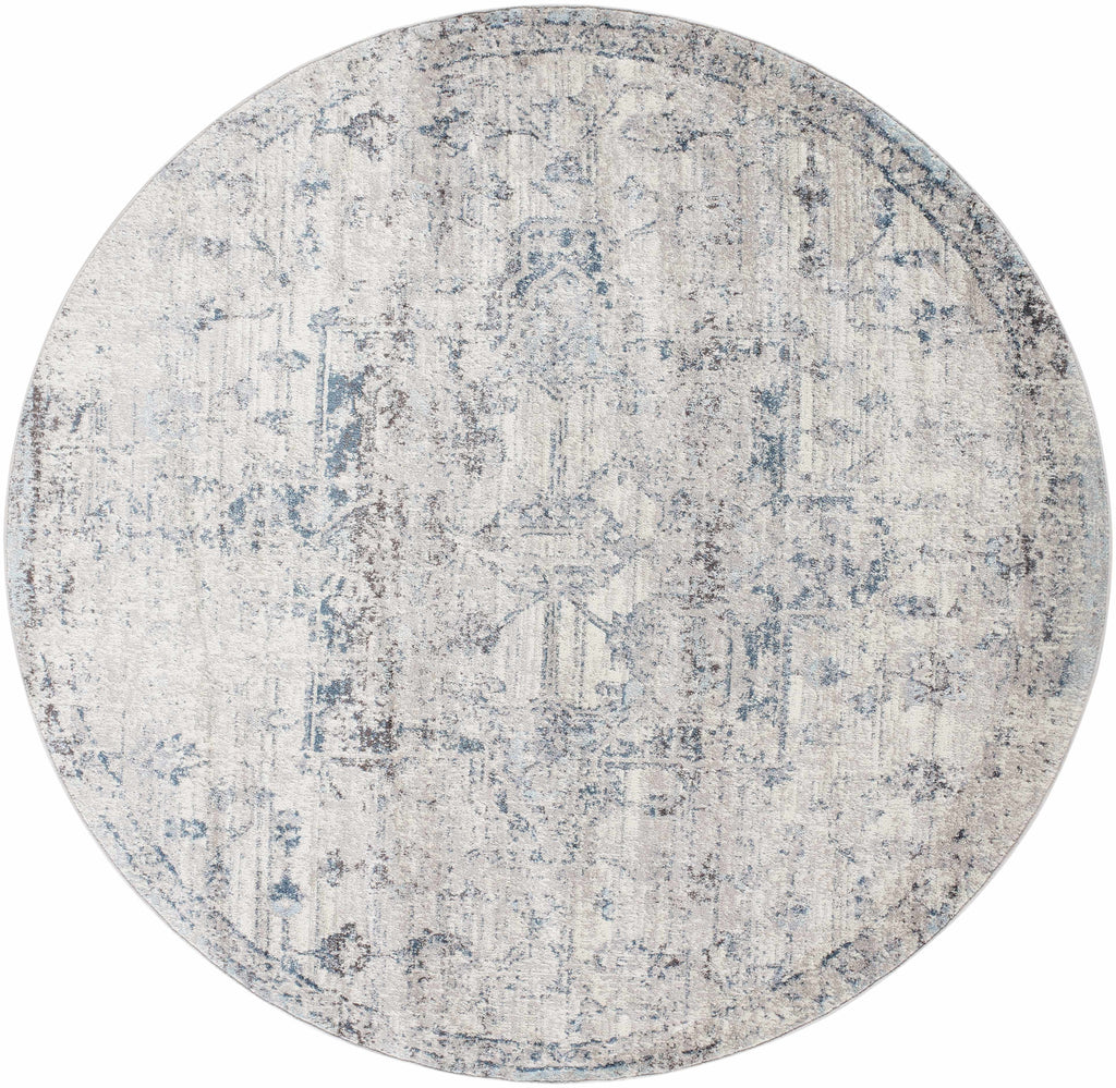 Hauteloom Orrick ORRI Light Gray Machine Made Polypropylene Rug