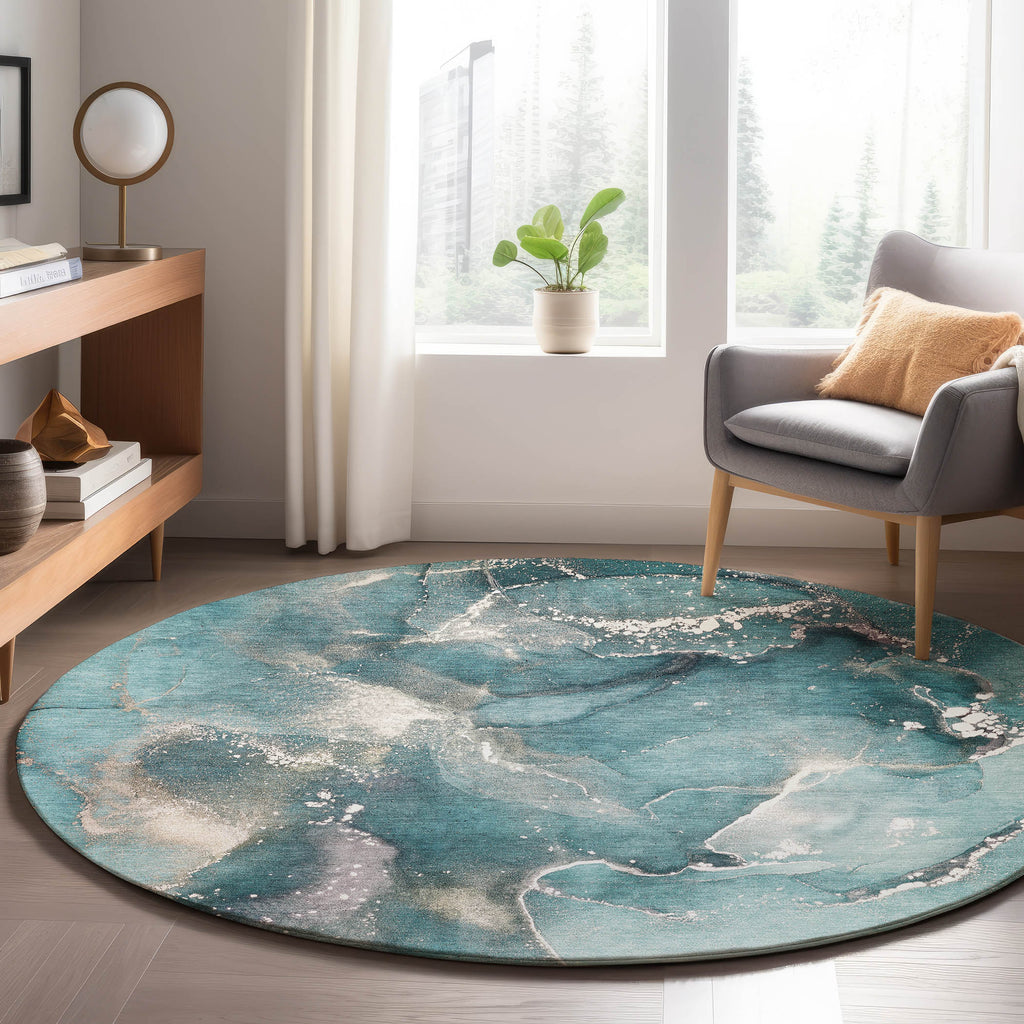 dalyn odyssey oy11 teal rug