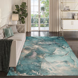 dalyn odyssey oy11 teal rug