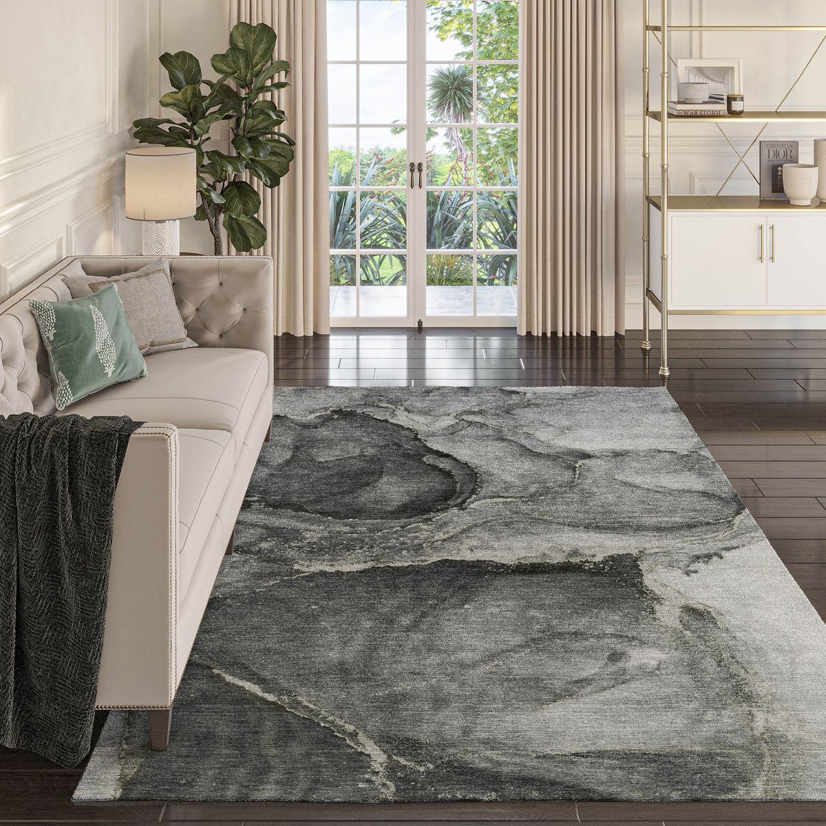dalyn odyssey oy14 charcoal rug