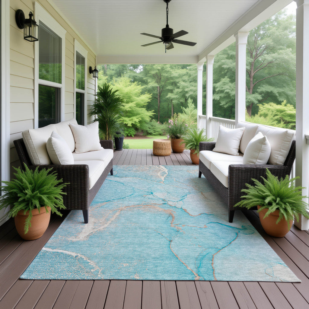 dalyn odyssey oy7 teal rug