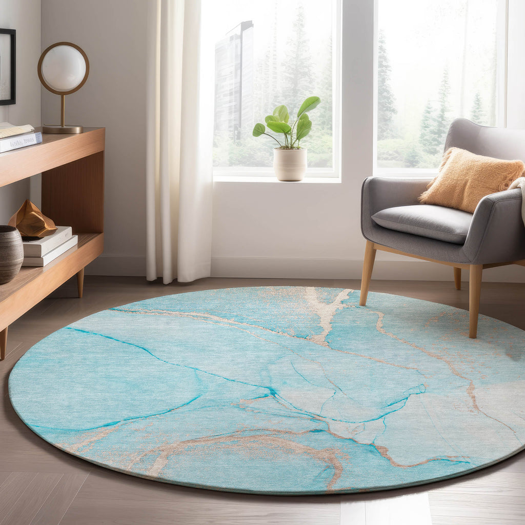 dalyn odyssey oy7 teal rug