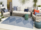 Hauteloom Bourton BOURT Navy Machine Made Polypropylene Rug