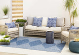 Hauteloom Bourton BOURT Navy Machine Made Polypropylene Rug