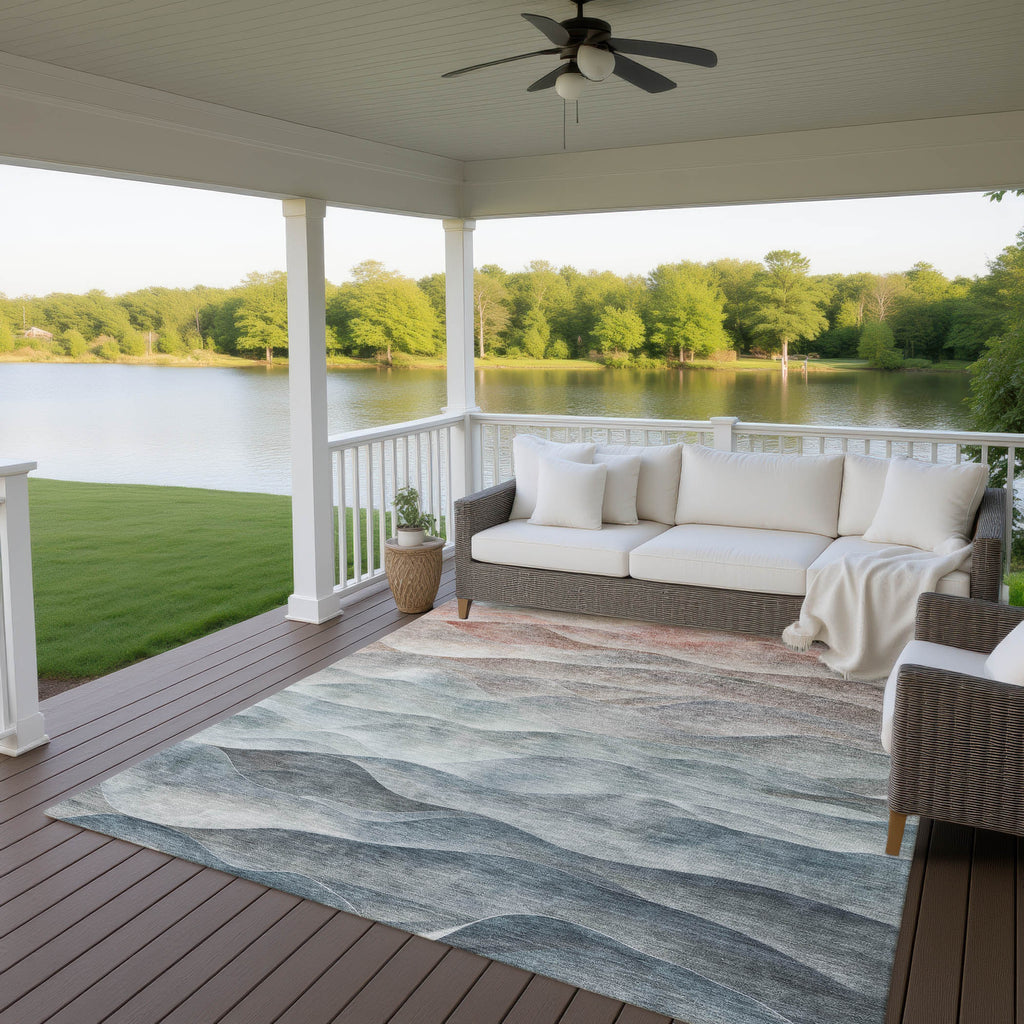 dalyn pacifica pa2 teal rug