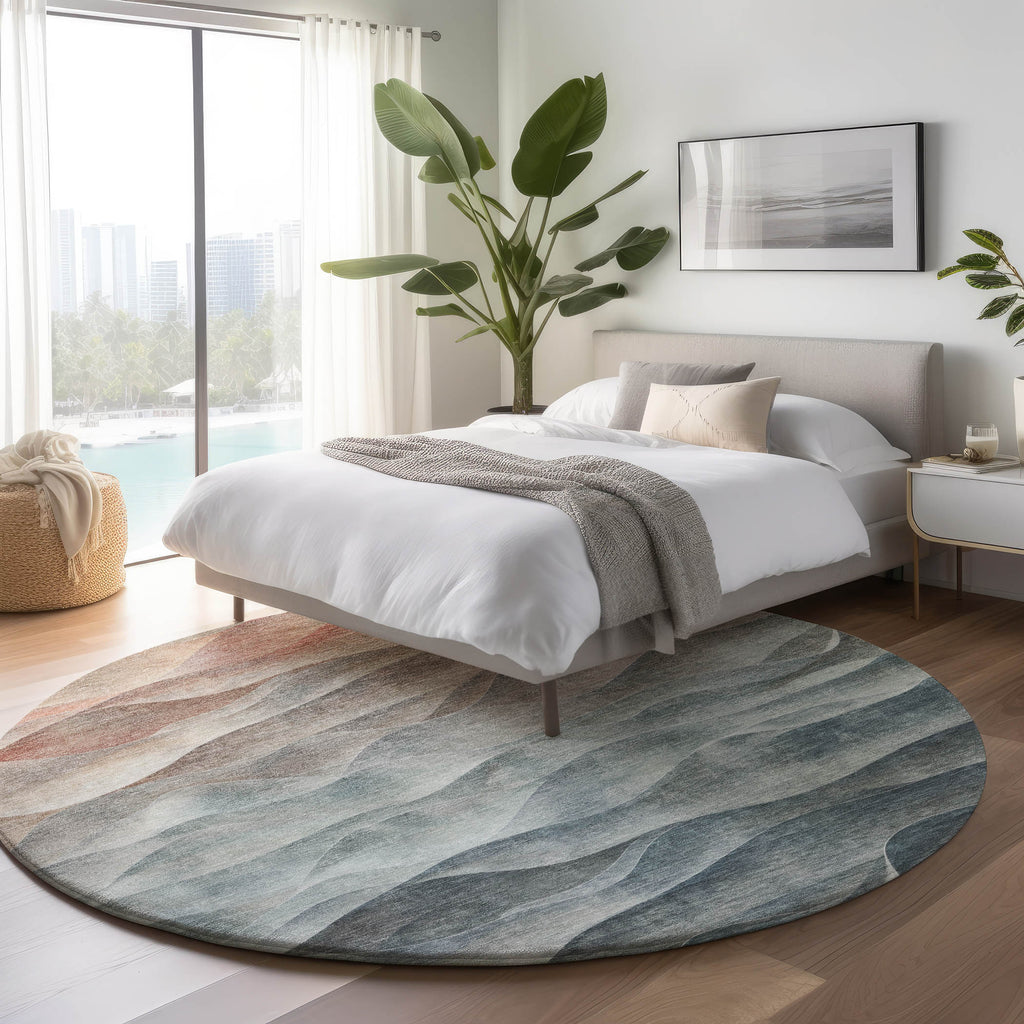 dalyn pacifica pa2 teal rug