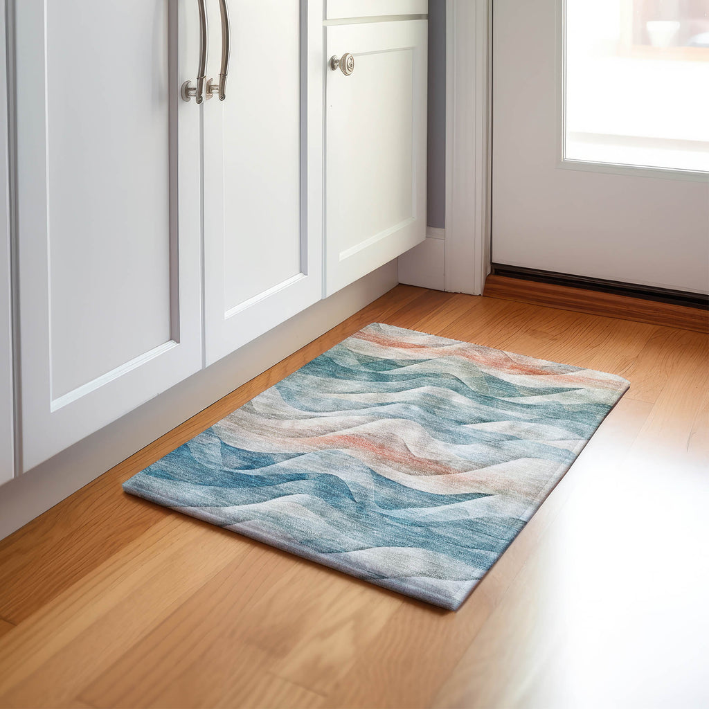 dalyn pacifica pa3 teal rug