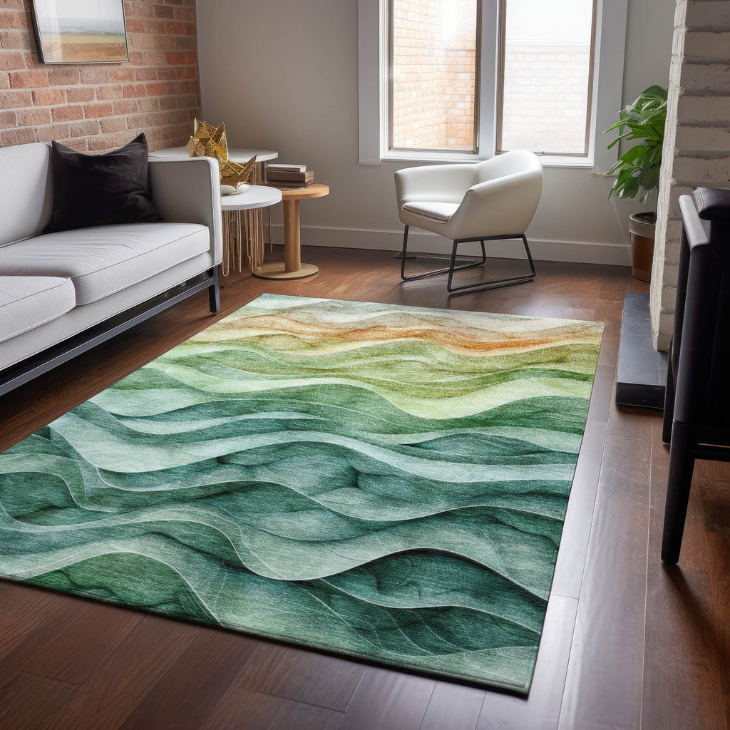 dalyn pacifica pa4 teal rug