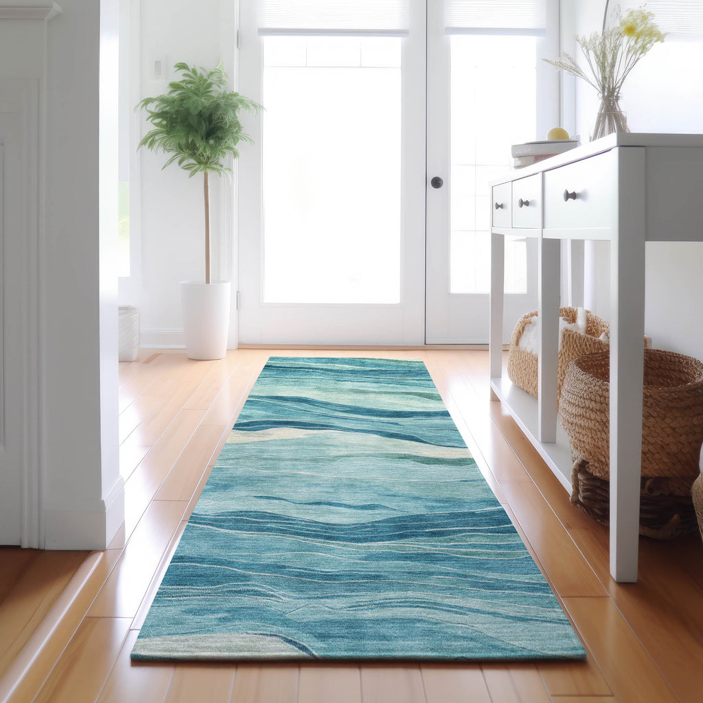 dalyn pacifica pa6 turquoise rug