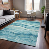 dalyn pacifica pa6 turquoise rug