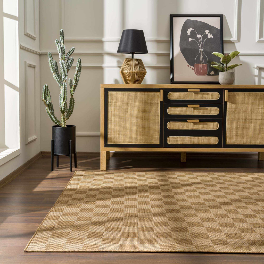 Hauteloom Kuval SPMDKUVALA1 Camel Machine Made Polypropylene Rug
