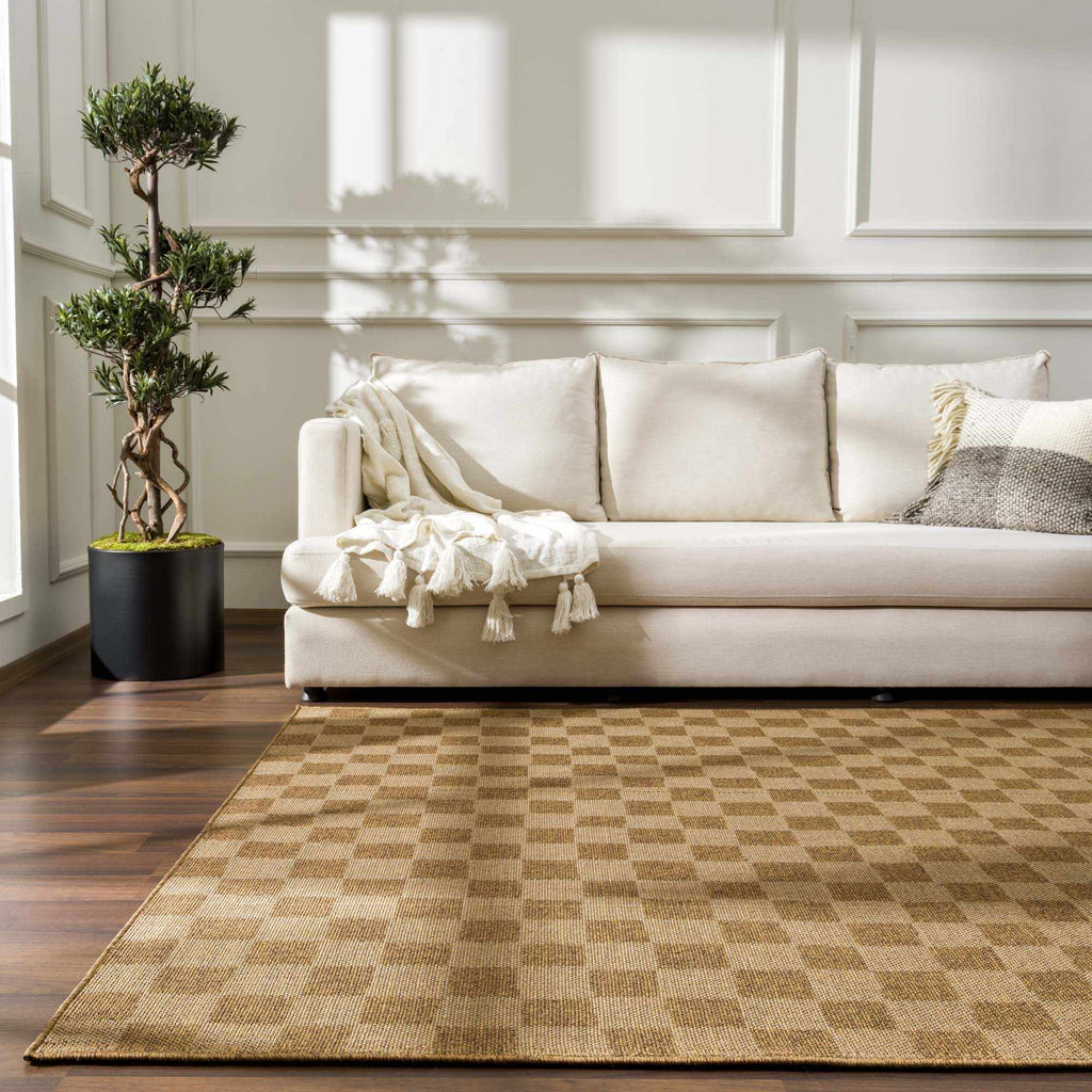 Hauteloom Kuval SPMDKUVALA1 Camel Machine Made Polypropylene Rug