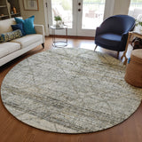 dalyn portico po1 pewter rug