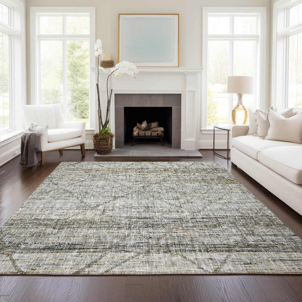 dalyn portico po1 pewter rug