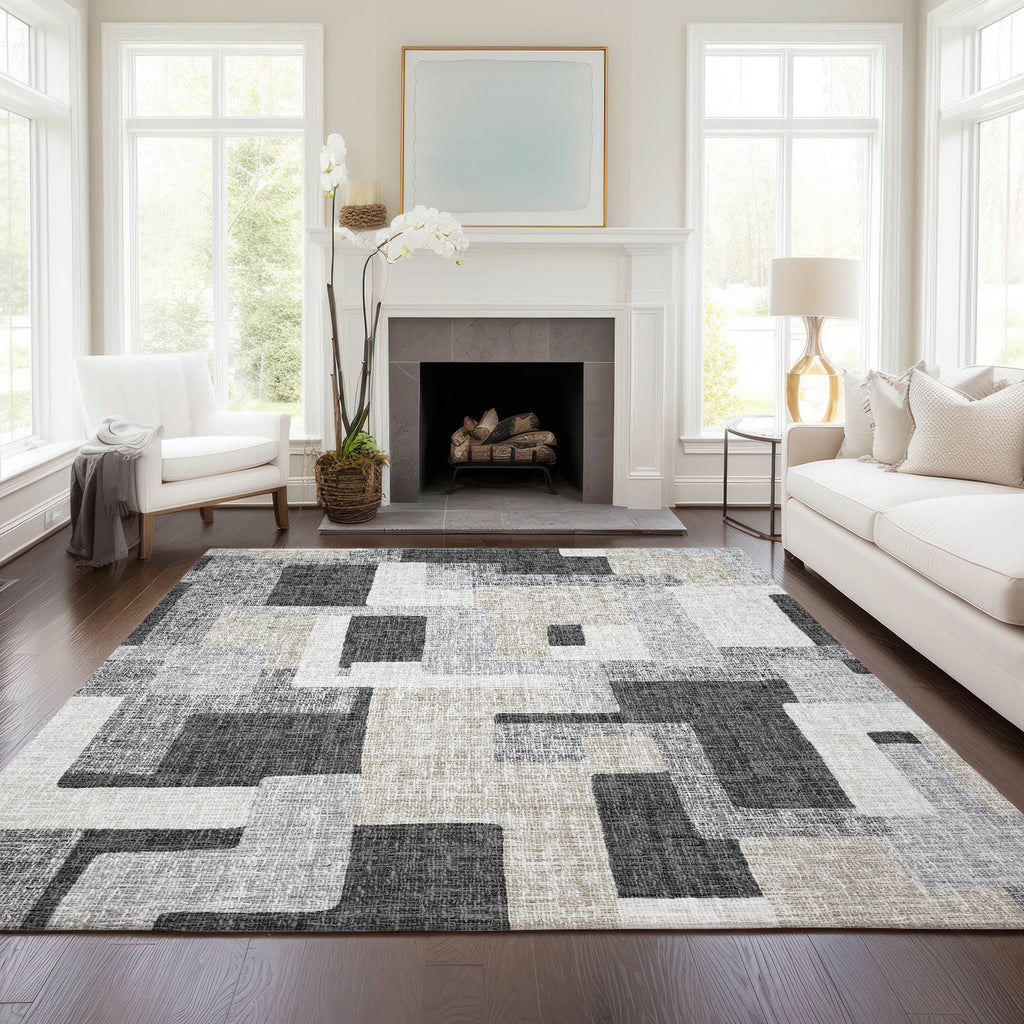 dalyn portico po3 gray rug