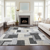 dalyn portico po3 gray rug