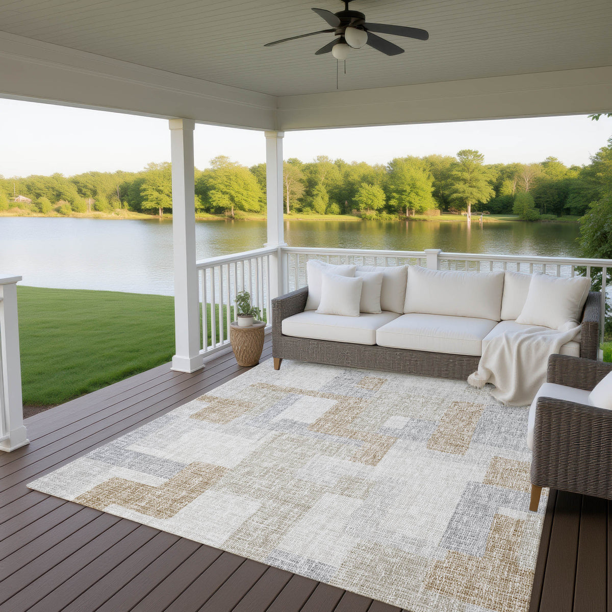 dalyn portico po3 ivory rug
