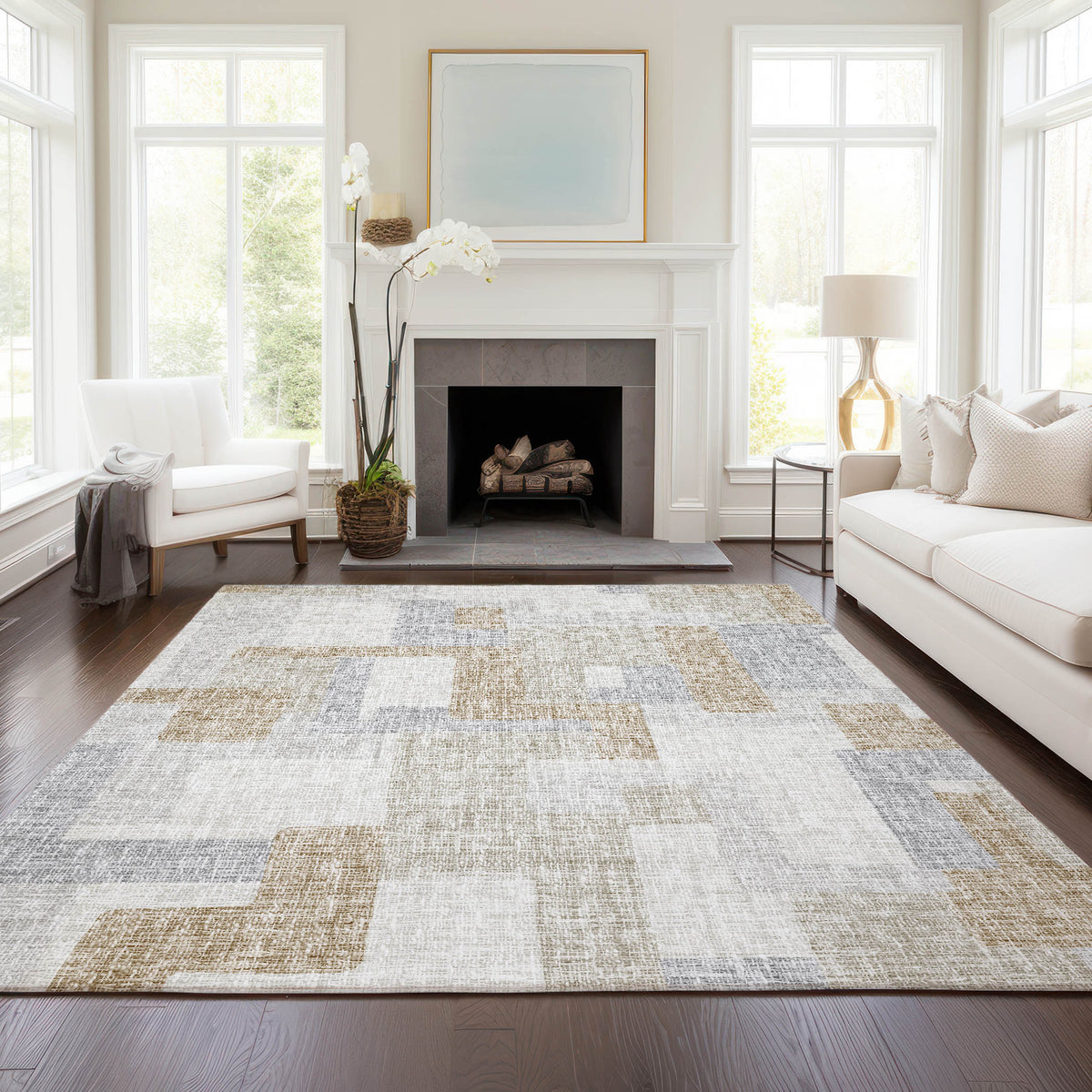 dalyn portico po3 ivory rug