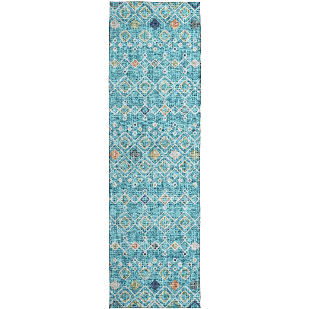 dalyn portico po4 teal rug