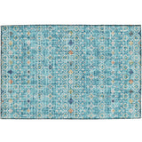 dalyn portico po4 teal rug