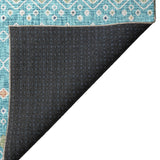 dalyn portico po4 teal rug