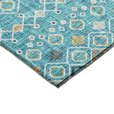 dalyn portico po4 teal rug