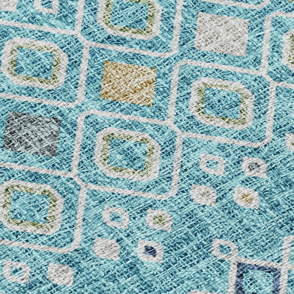 dalyn portico po4 teal rug