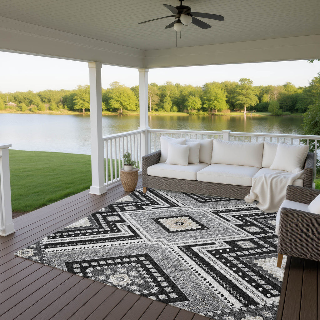 dalyn portico po5 black rug