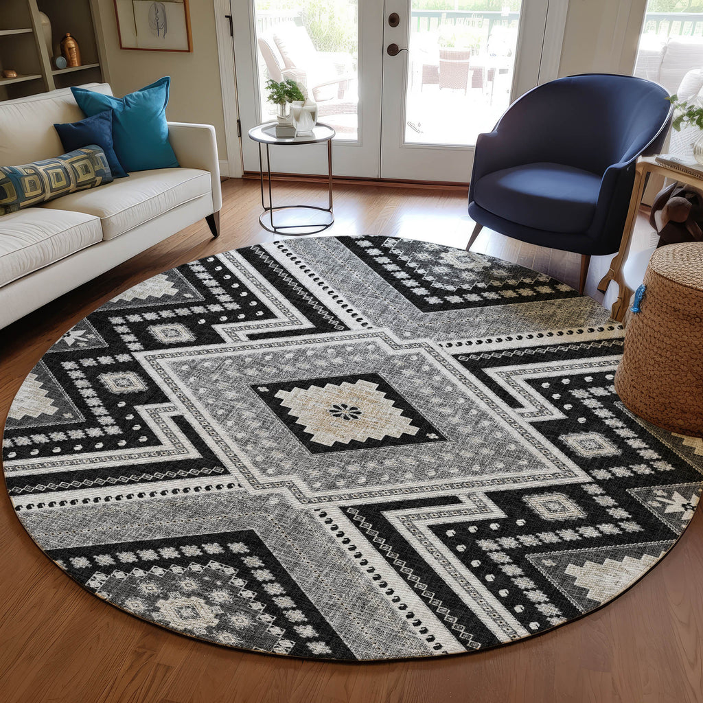 dalyn portico po5 black rug