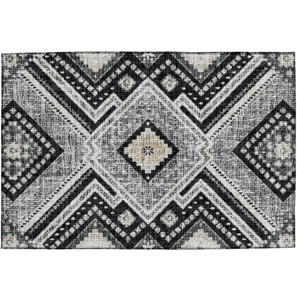 dalyn portico po5 black rug