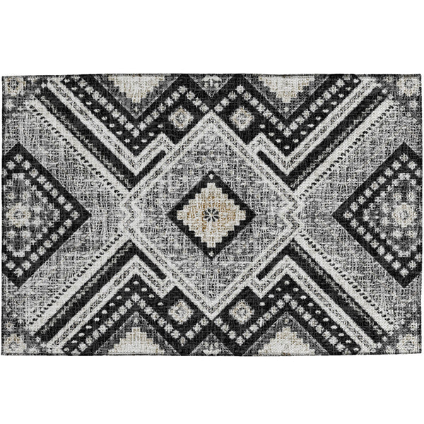 dalyn portico po5 black rug