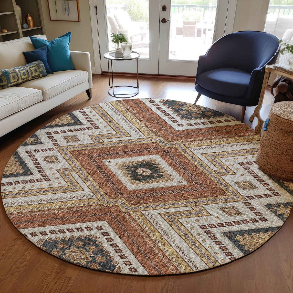 dalyn portico po5 copper rug