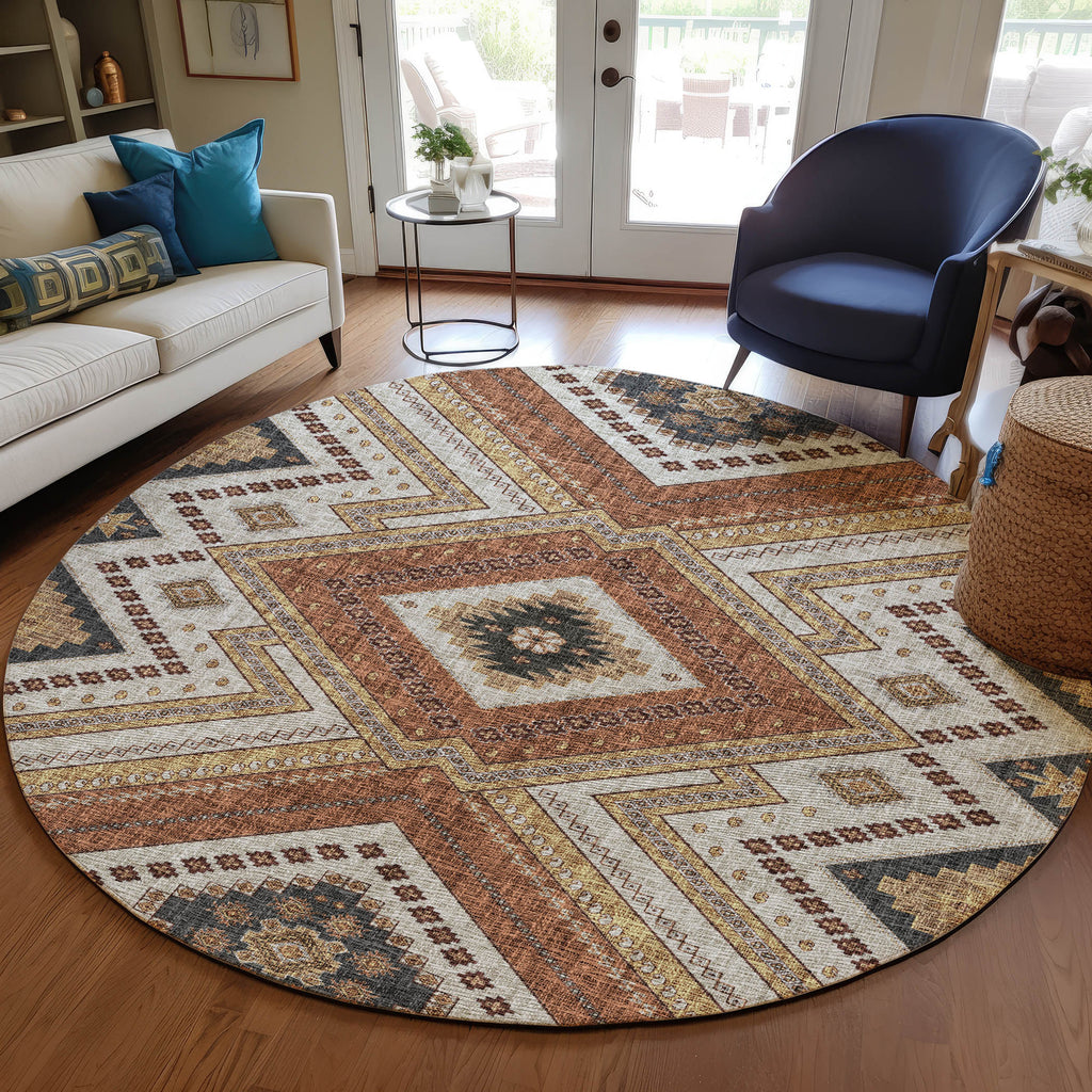 dalyn portico po5 copper rug